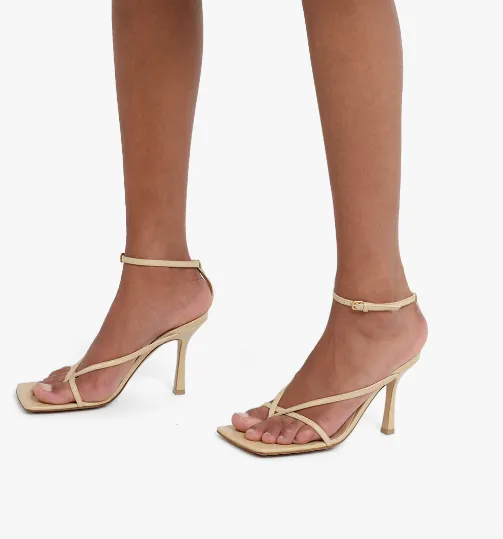 Stretch Strap 90mm Sandal | Cane Sugar