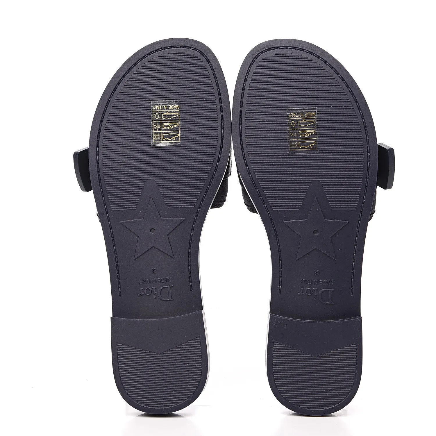 Technical Stretch Fabric Camouflage Dior revolution Slide Sandals Deep Blue