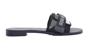 Technical Stretch Fabric Camouflage Dior revolution Slide Sandals Deep Blue