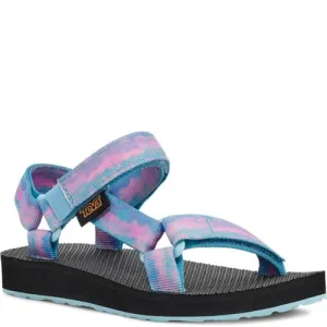 Teva Girls Original Universal Tie-Dye Sandal, Sorbet Cotton Candy, 13 Little Kid