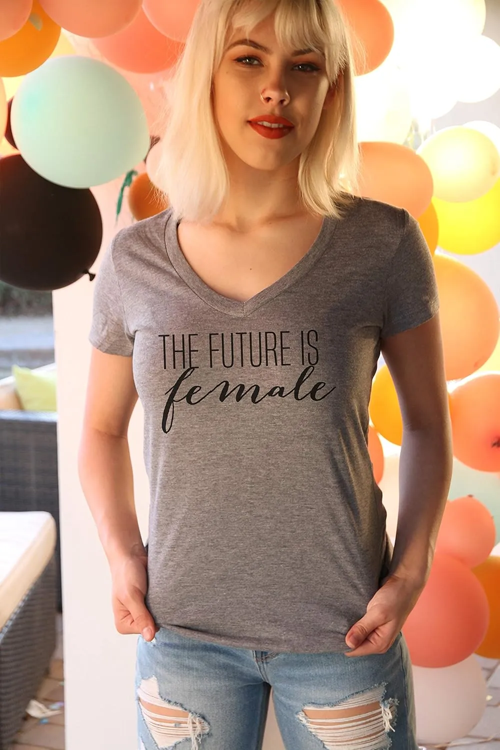 The Future is Female Shirt - Feminist Shirts for Women - Woman Up Girl Power Proud Empowered Equality Rights Activist Tshirts