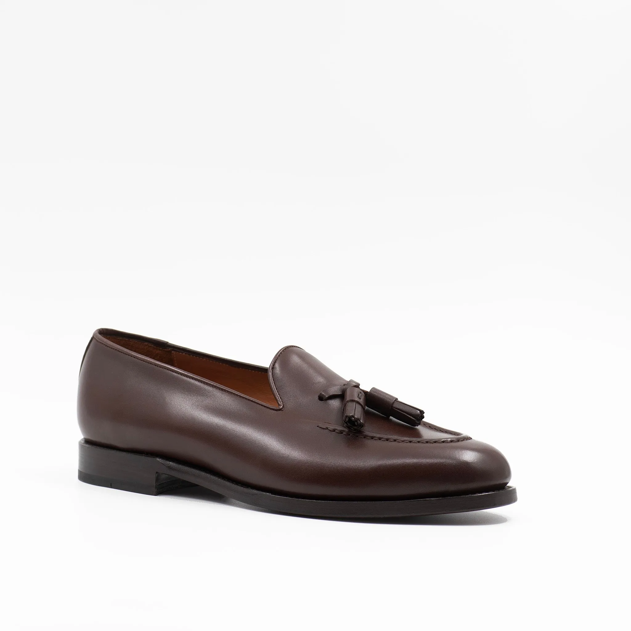 The Tassel Loafer in Brown Leather