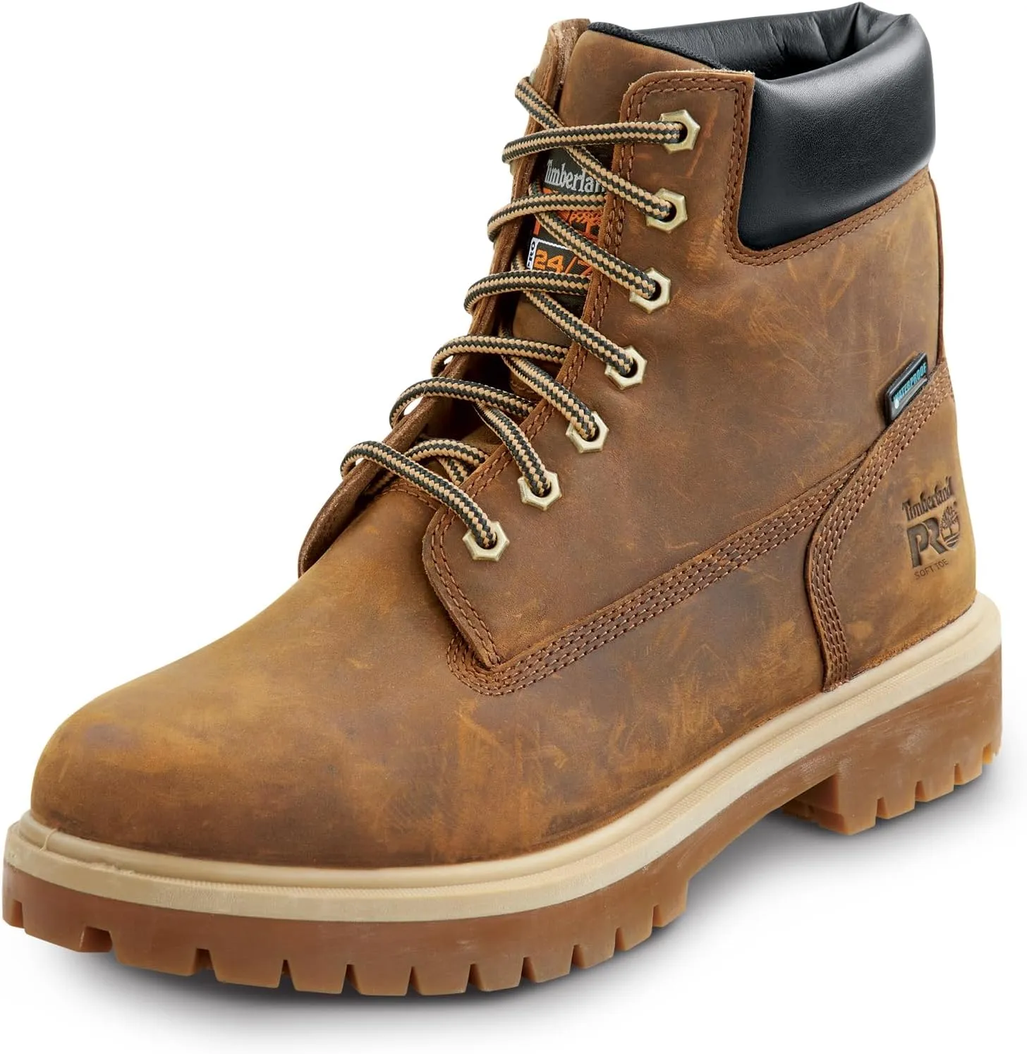 Timberland PRO 6IN Direct Attach Men's Soft Toe MaxTrax Slip-Resistant Work Boot