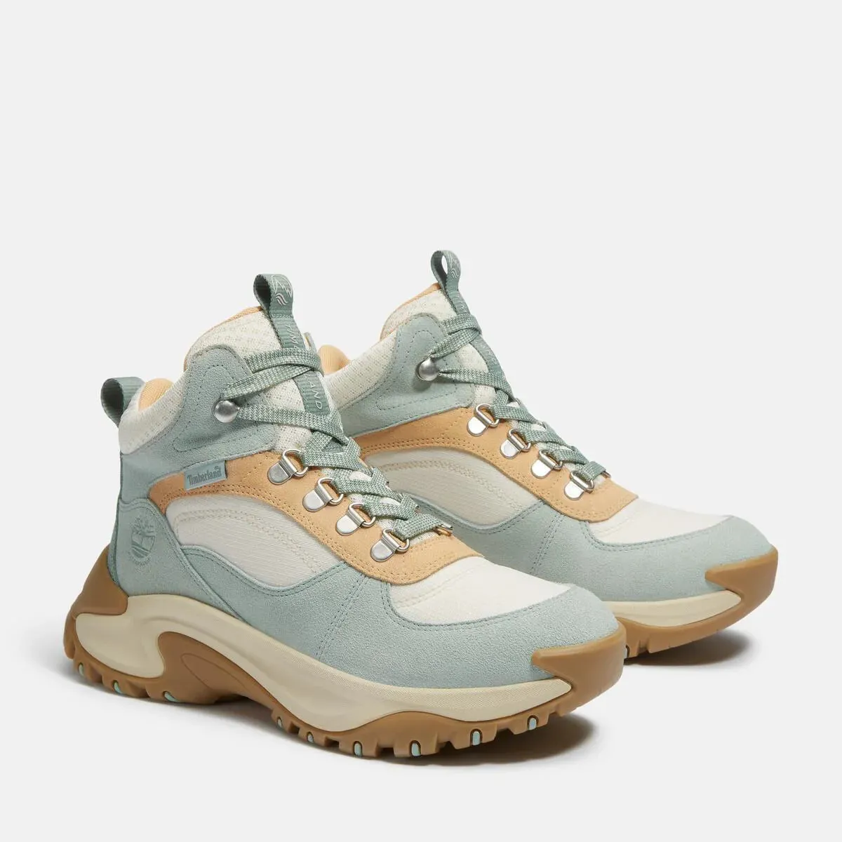 Timberland Women's Motion Maddsen Waterproof Mid Light Green Suede