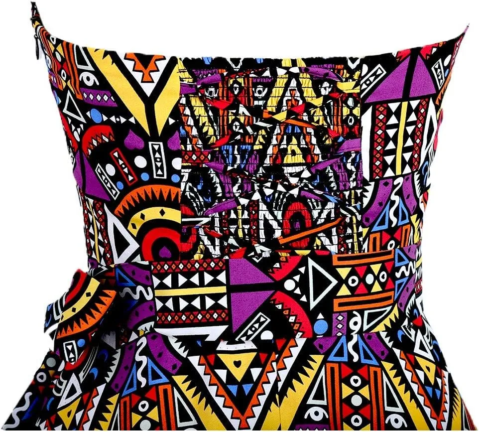 Topdress Women'sVintage Polka Audrey Dress 1950s Halter Retro Cocktail Dress