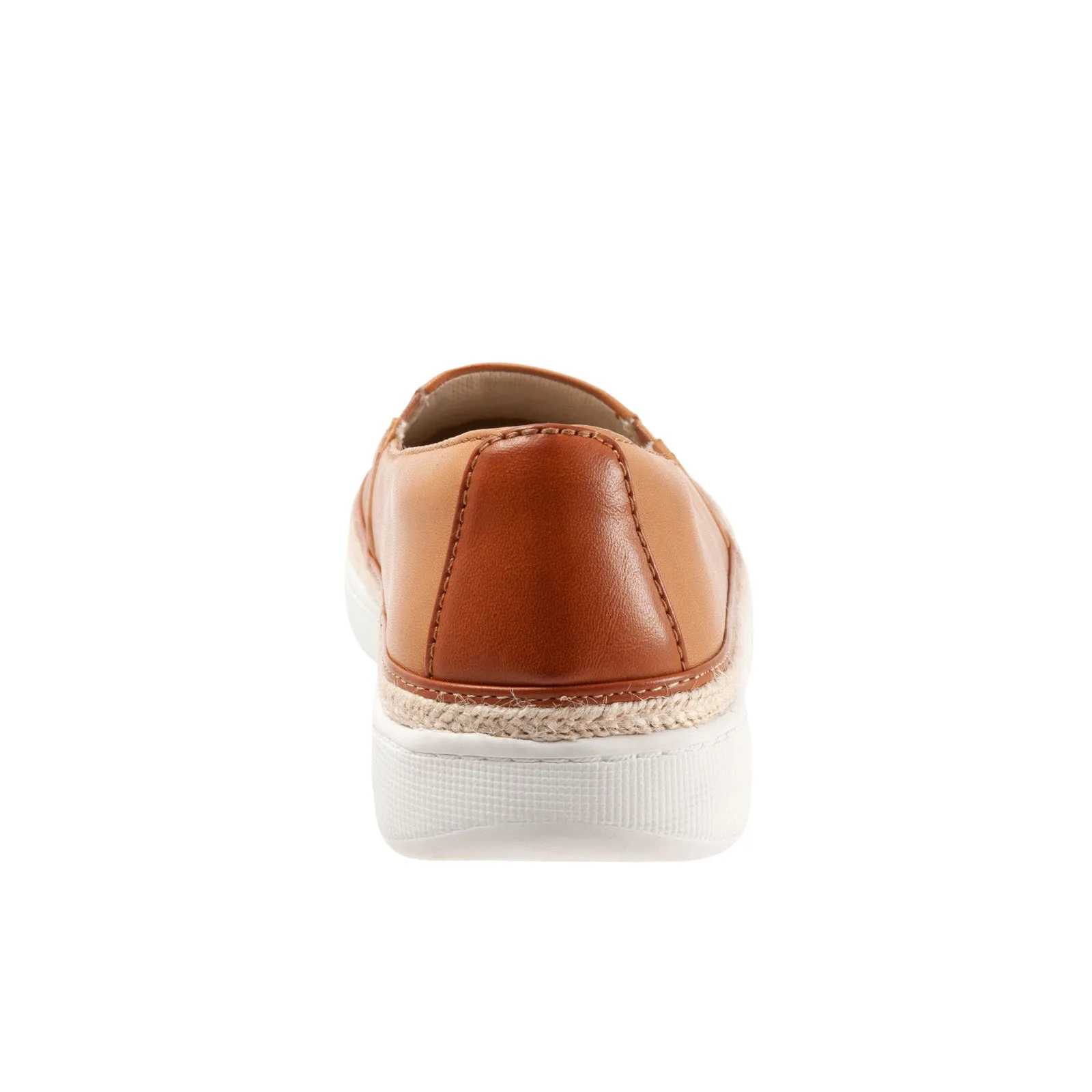 Trotters Destiny T2003-282 Womens Brown Narrow Leather Loafer Flats Shoes