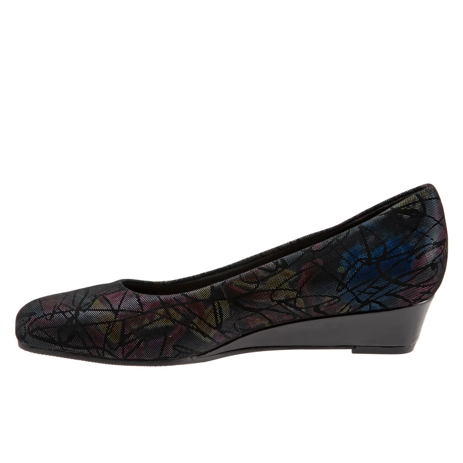 Trotters Lauren T1110-095 Womens Black Extra Wide Loafer Flats Shoes