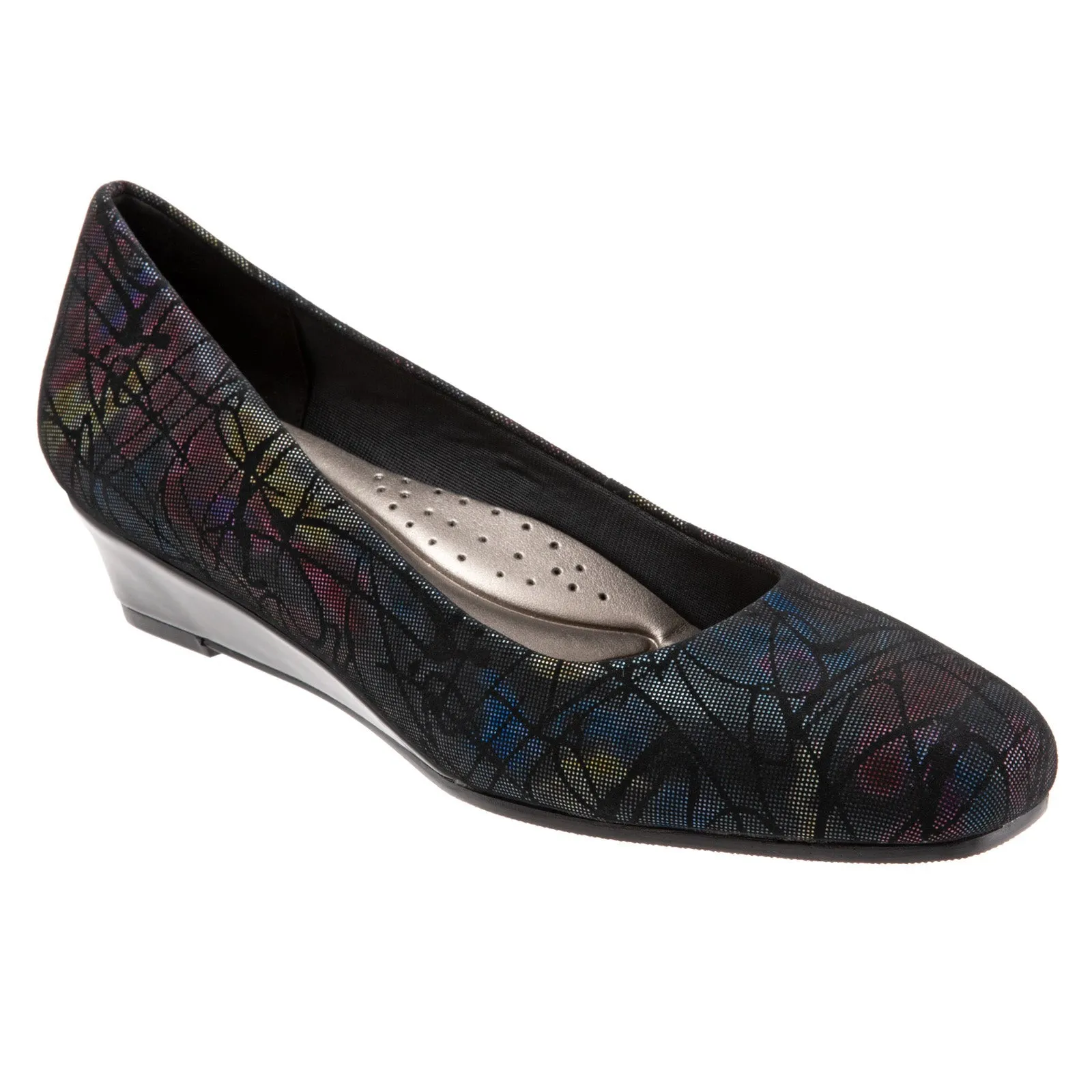 Trotters Lauren T1110-095 Womens Black Extra Wide Loafer Flats Shoes