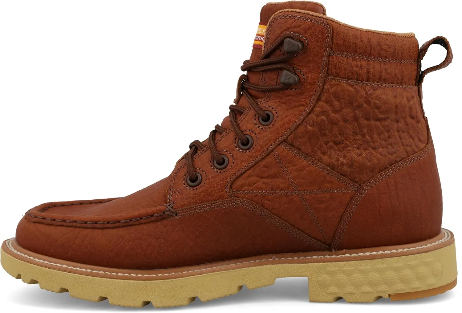 Twisted X Men's 6" Work Boot, Moc Toe with CellStretch