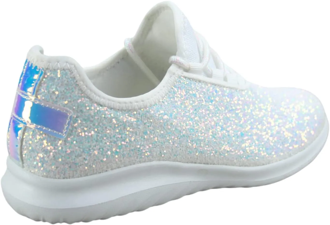 TZ Lotus-08 Women's Comfort Slip On Fashion Color Glitter Walking Runing Flat Heel Sneakers Shoes