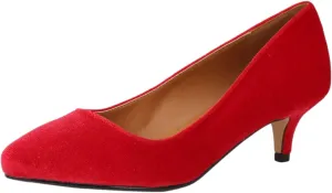 Unisex Men's Women's Classic Low Kitten Heel Pumps