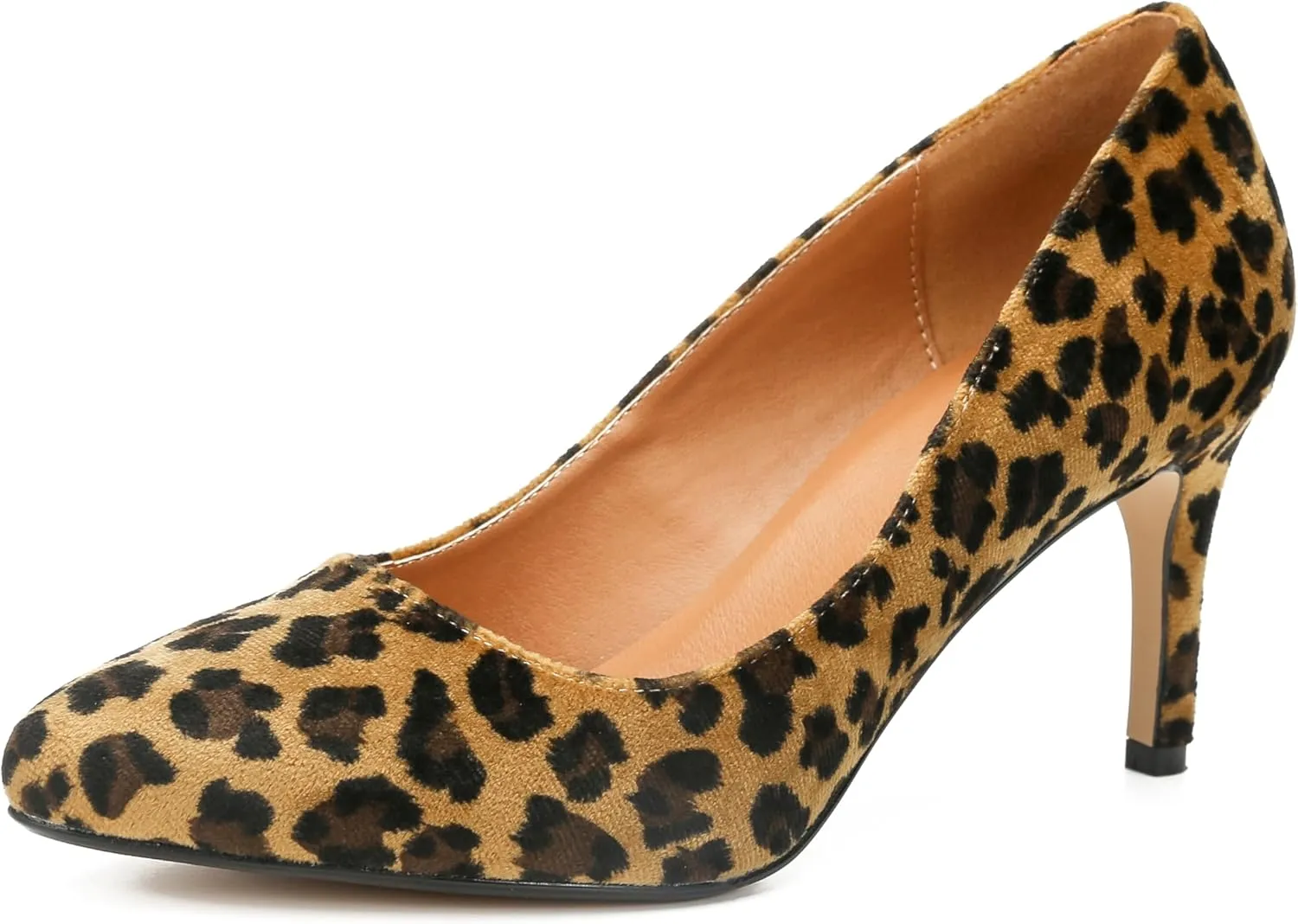 Unisex Men's Women's Classic Mid Kitten Heel Pumps
