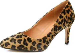 Unisex Men's Women's Classic Mid Kitten Heel Pumps