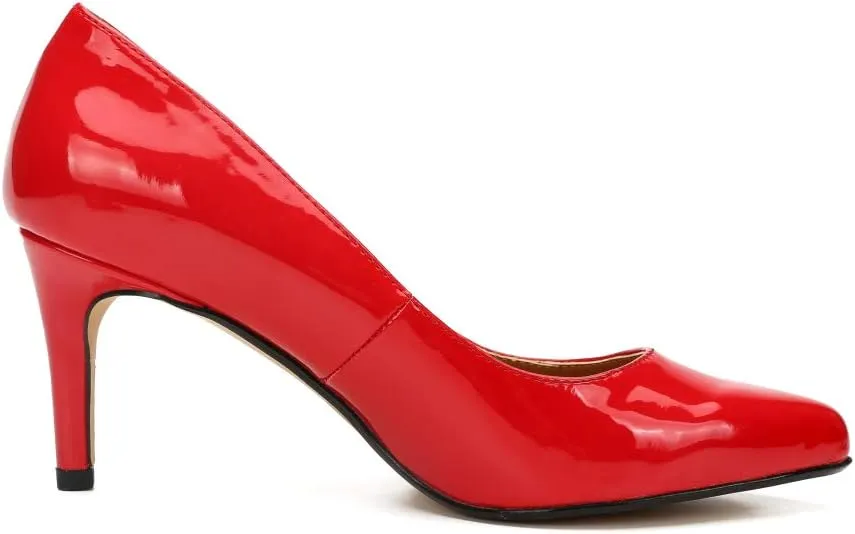Unisex Men's Women's Classic Mid Kitten Heel Pumps