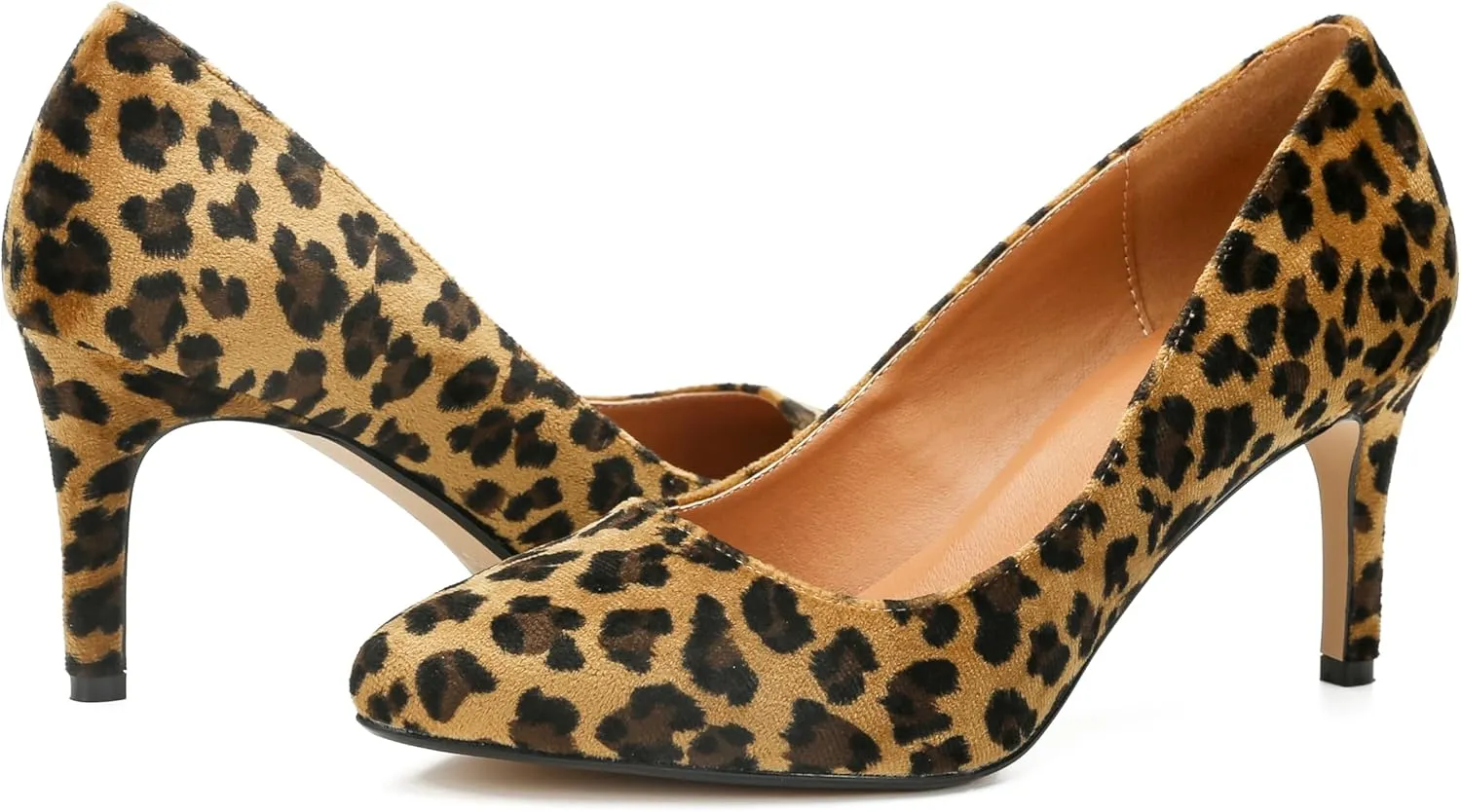 Unisex Men's Women's Classic Mid Kitten Heel Pumps