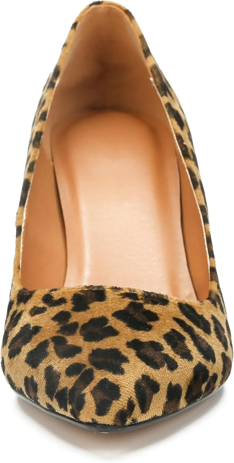 Unisex Men's Women's Classic Mid Kitten Heel Pumps