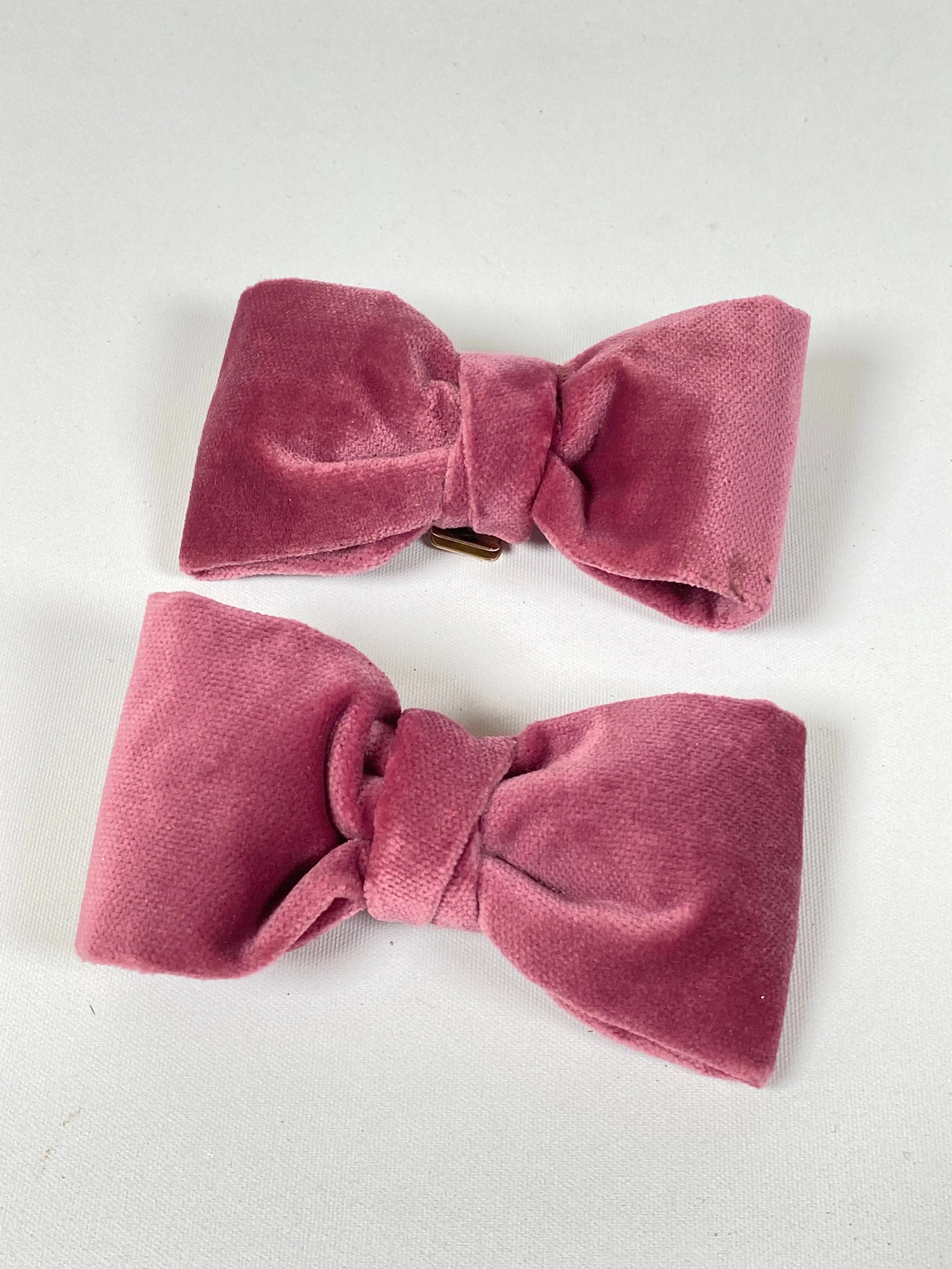 VALENTINO - PINK VELVET GLASSGLOW REMOVABLE BOW SLINGBACKS  - SZ 38 - NEW