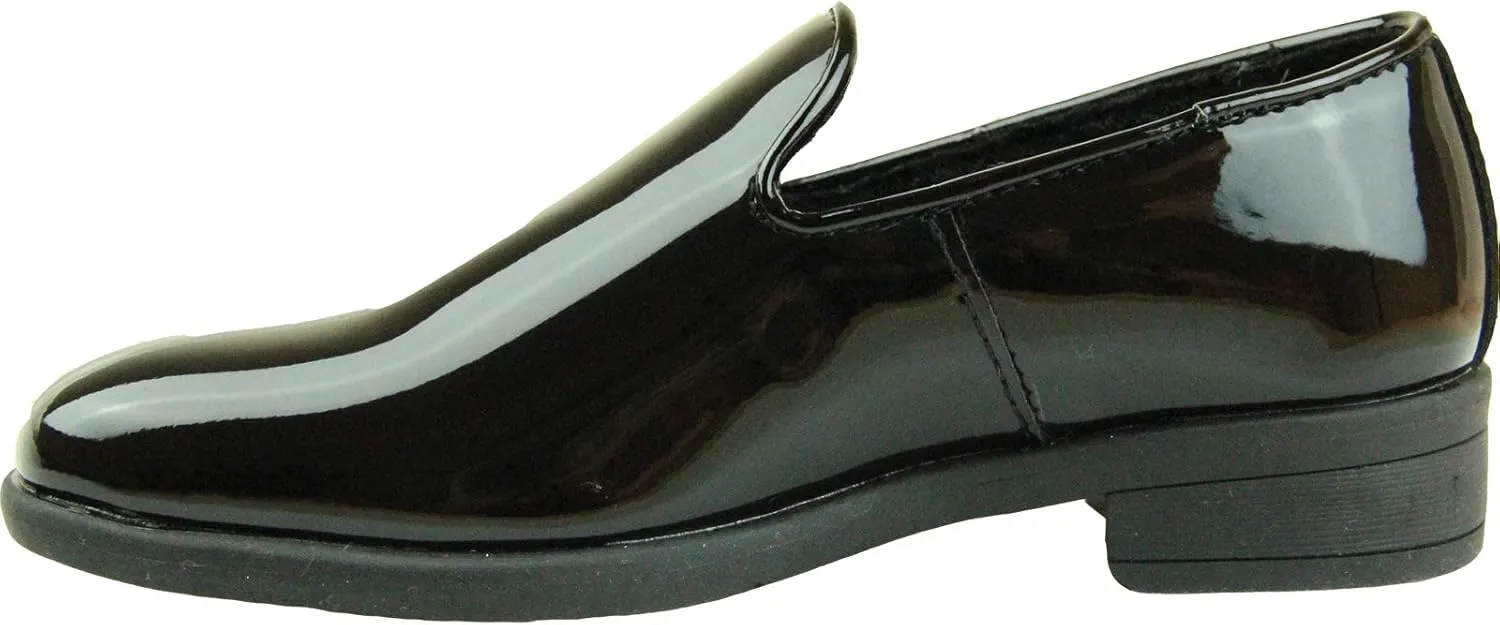 VANGELO Boy Dress Shoe Vallo Oxford Lace Up and Loafer Slip On Formal Tuxedo for Prom Wedding Ortholite Insole Size from Toddler to Big Kid