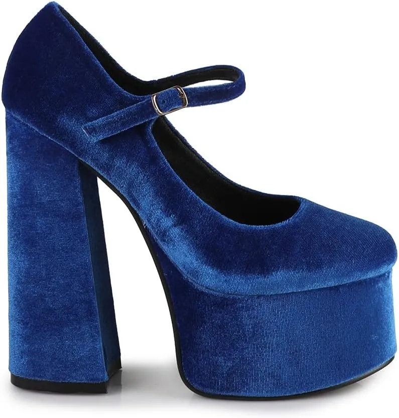 Velvet Jaco-01 Women's Platform Block Heel Mary Jane Pumps