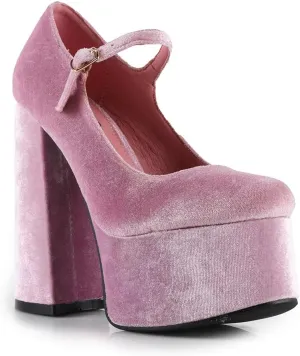 Velvet Jaco-01 Women's Platform Block Heel Mary Jane Pumps