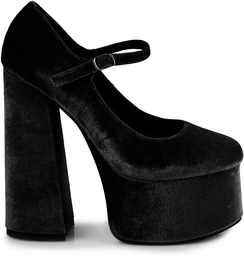 Velvet Jaco-01 Women's Platform Block Heel Mary Jane Pumps