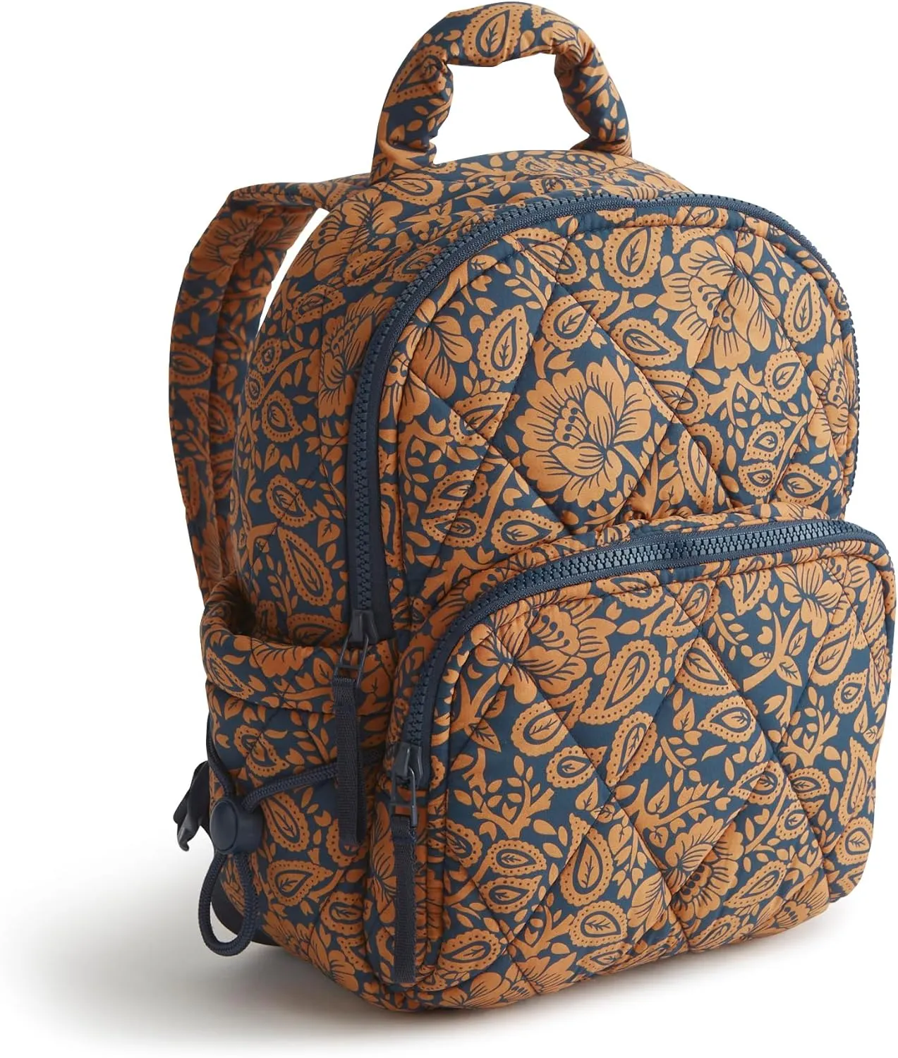 Vera Bradley Featherweight Small Banbury Backpack, Lotus Montage Roasted Pecan
