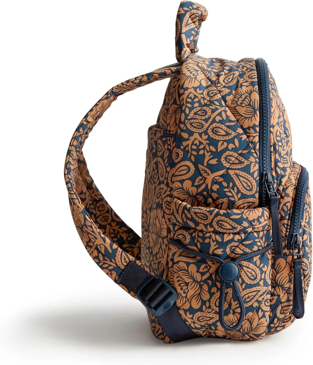 Vera Bradley Featherweight Small Banbury Backpack, Lotus Montage Roasted Pecan