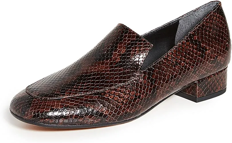 Vince Women's Fauna Loafer Pumps, Chocolate, Brown, 7.5 Medium US