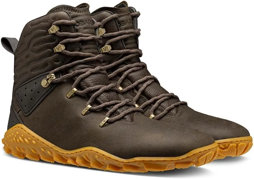 Vivobarefoot Tracker Forest ESC, Mens Leather And Wool Hiking Trainers With Barefoot Sole