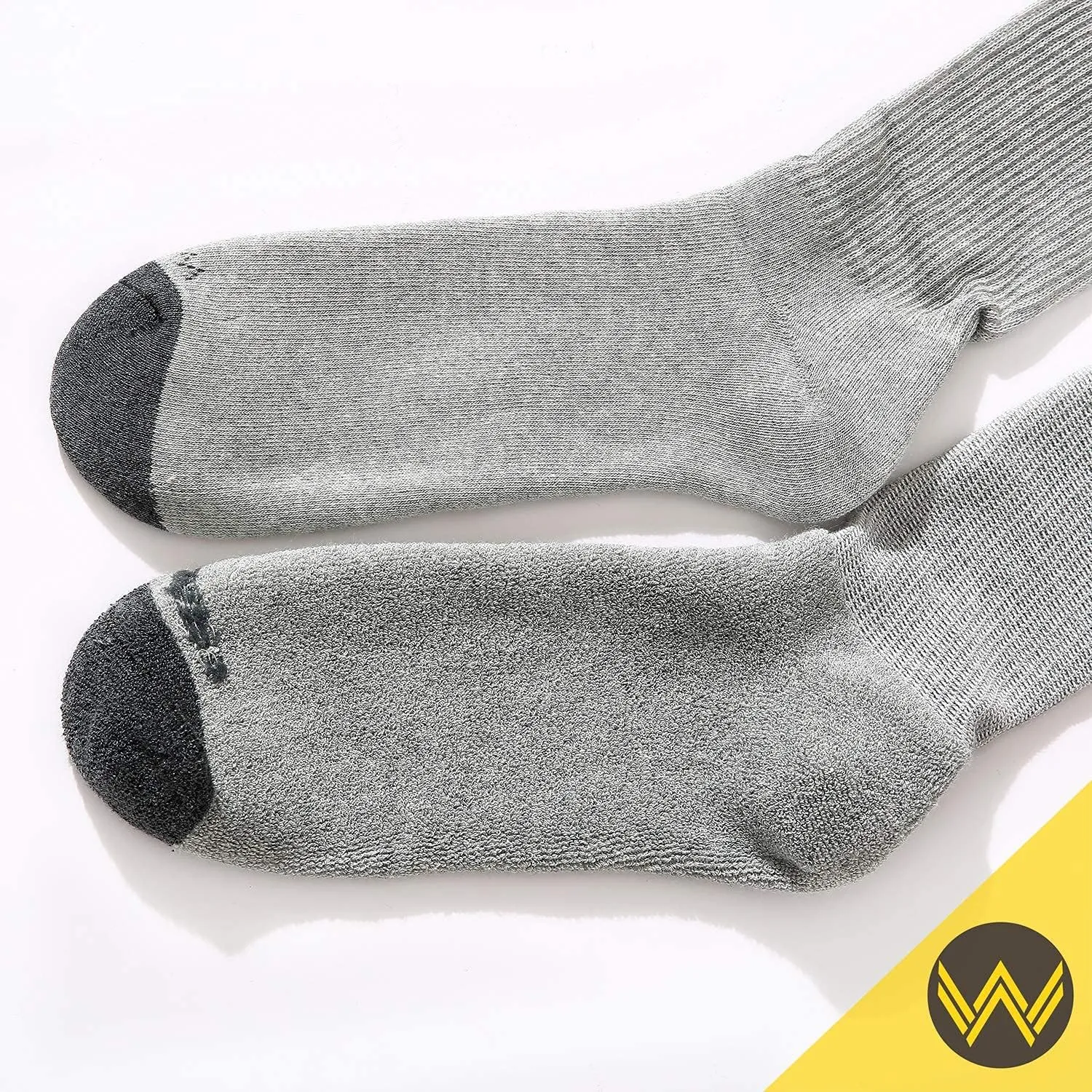 WANDER Men's Cushion Crew Socks 3-6 Pairs Athletic Running 6-8/8-13/12-15 Socks Men Cotton Sport Wicking Work