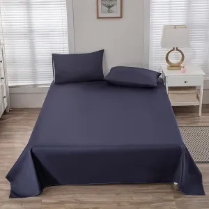 WenBags Lightweight Waterproof Flat Sheet 70 * 90 Inches Queen Size-Mattress Protector for Bed & Couch, Pet Hair Resistant Cover Ideal for Dogs & Cats, Perfect for Hotels & Hospitals(Navy Blue)