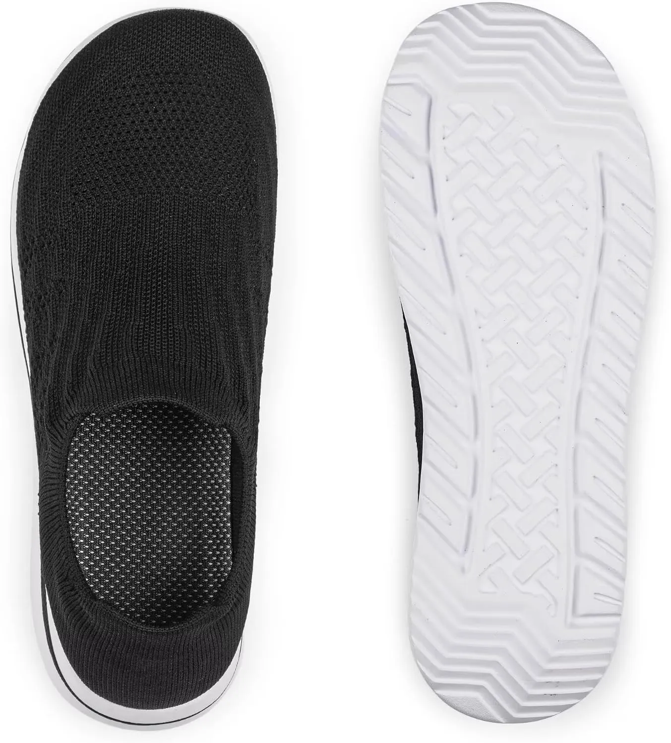 Wide Toe Shoes Women Barefoot Sneakers Mesh Flat Casual Pull-on Lightweight Breathable Comfortable