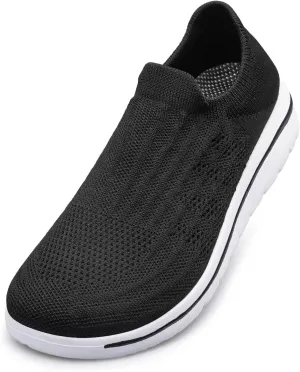 Wide Toe Shoes Women Barefoot Sneakers Mesh Flat Casual Pull-on Lightweight Breathable Comfortable