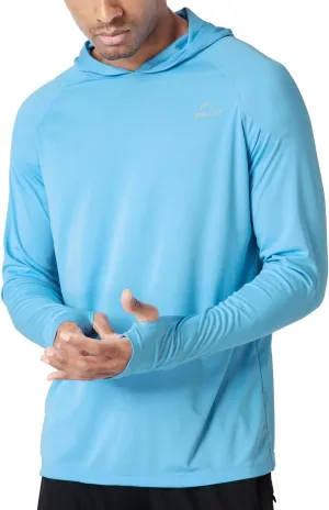 Willit Men's Sun Shirts UPF 50  Rash Guard Long Sleeve Sun Protection Hoodie SPF UV Fishing Lightweight Athletic Running