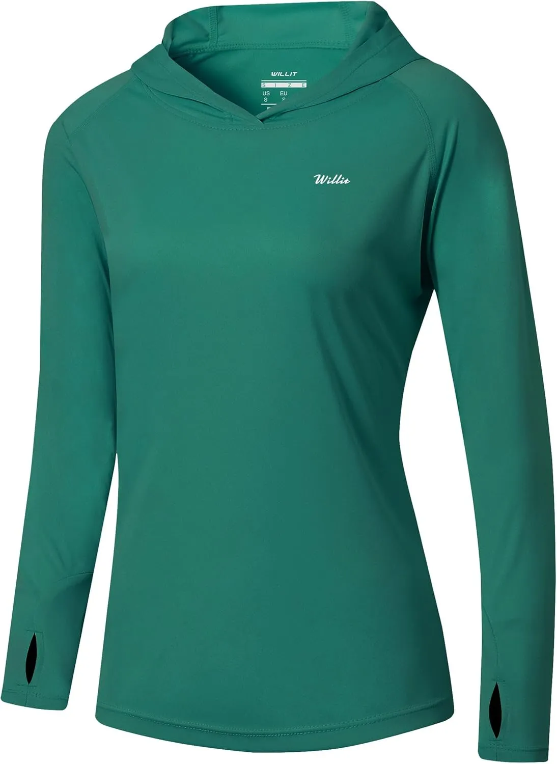 Willit Women's UPF 50  Sun Protection Hoodie SPF Shirt long sleeve Hiking Fishing Outdoor Shirt Lightweight Hoodie