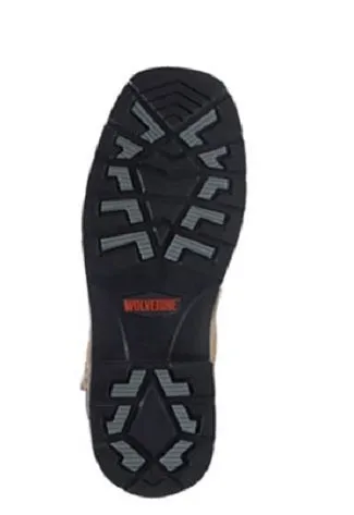 Wolverine Black/Brown Men's Rancher Waterproof Steel-Toe Wellington Work Boot W10765