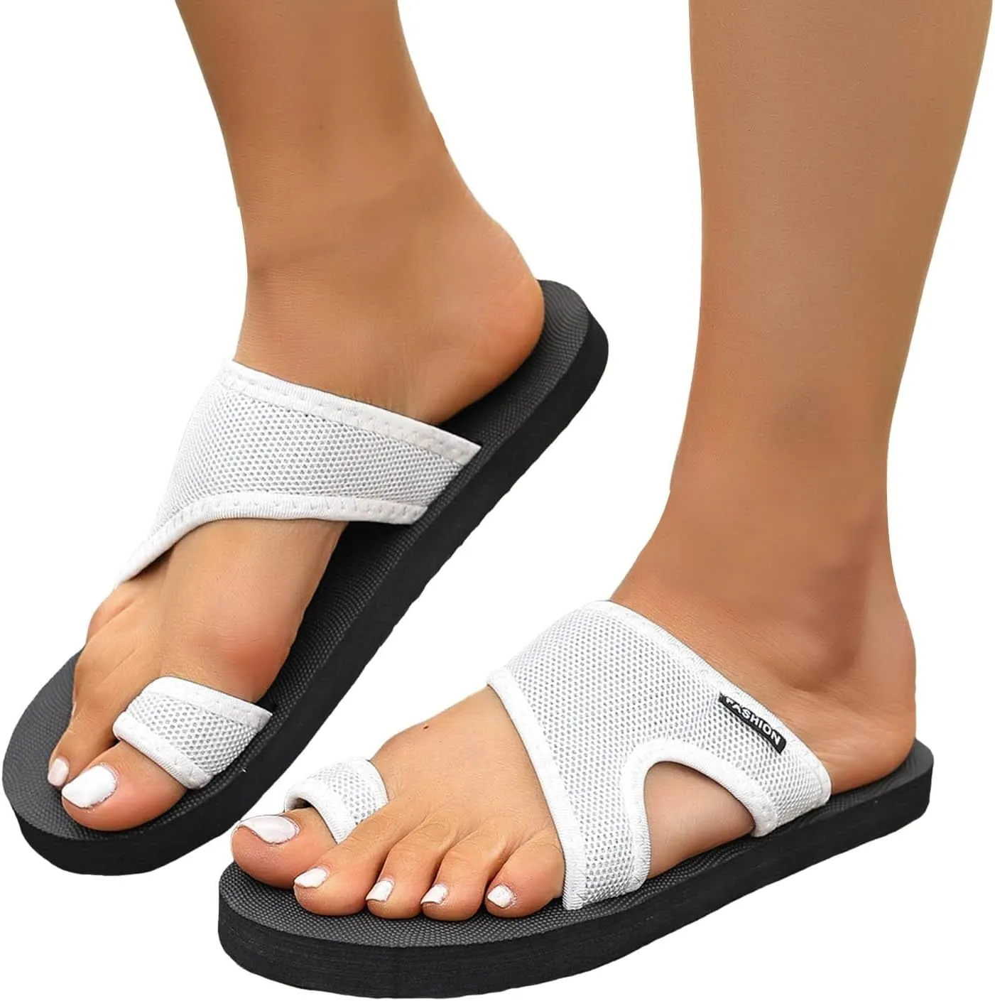Women's Dressy Flat Sandals Women's Spring And Summer Flat Toe Sandals Fashionable And Casual Open Heeled Beach
