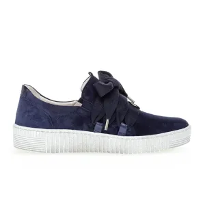WOMEN'S GABOR 33.333.16 BOW TIE SNEAKER | MARINE
