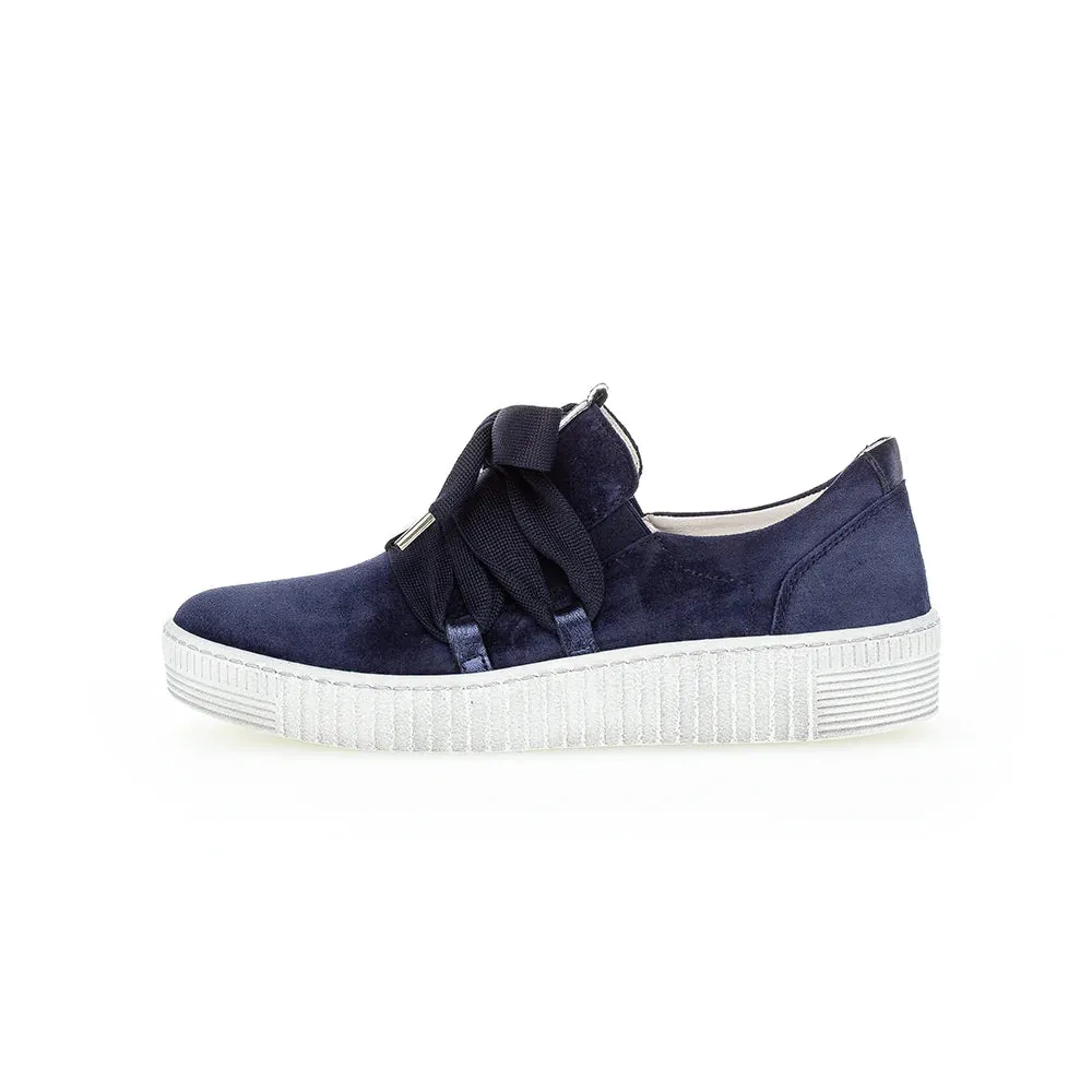 WOMEN'S GABOR 33.333.16 BOW TIE SNEAKER | MARINE