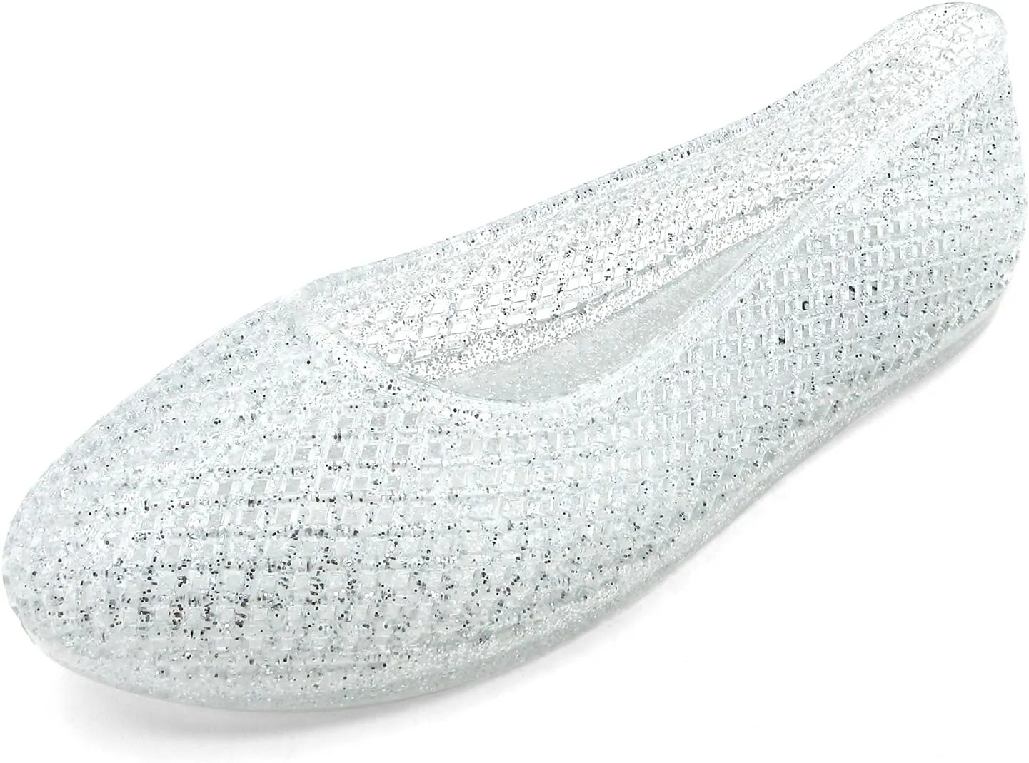 Women's Jelly Mesh Ballet Flats Clear Hollow Slip On Flat Sandals Casual Round Toe Balleria Flat Shoes