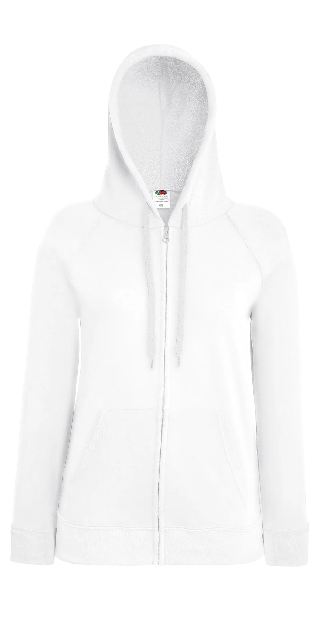 Women's lightweight hooded sweatshirt jacket