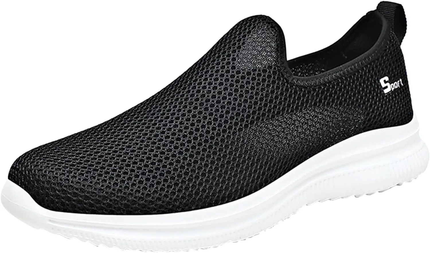 Women's Lightweight Slip On Walking Running Shoes Non Slip Work Shoes Women Slip On Men's Casual Dress Shoes Chunky Sneakers White Tennis Shoe White Loafers