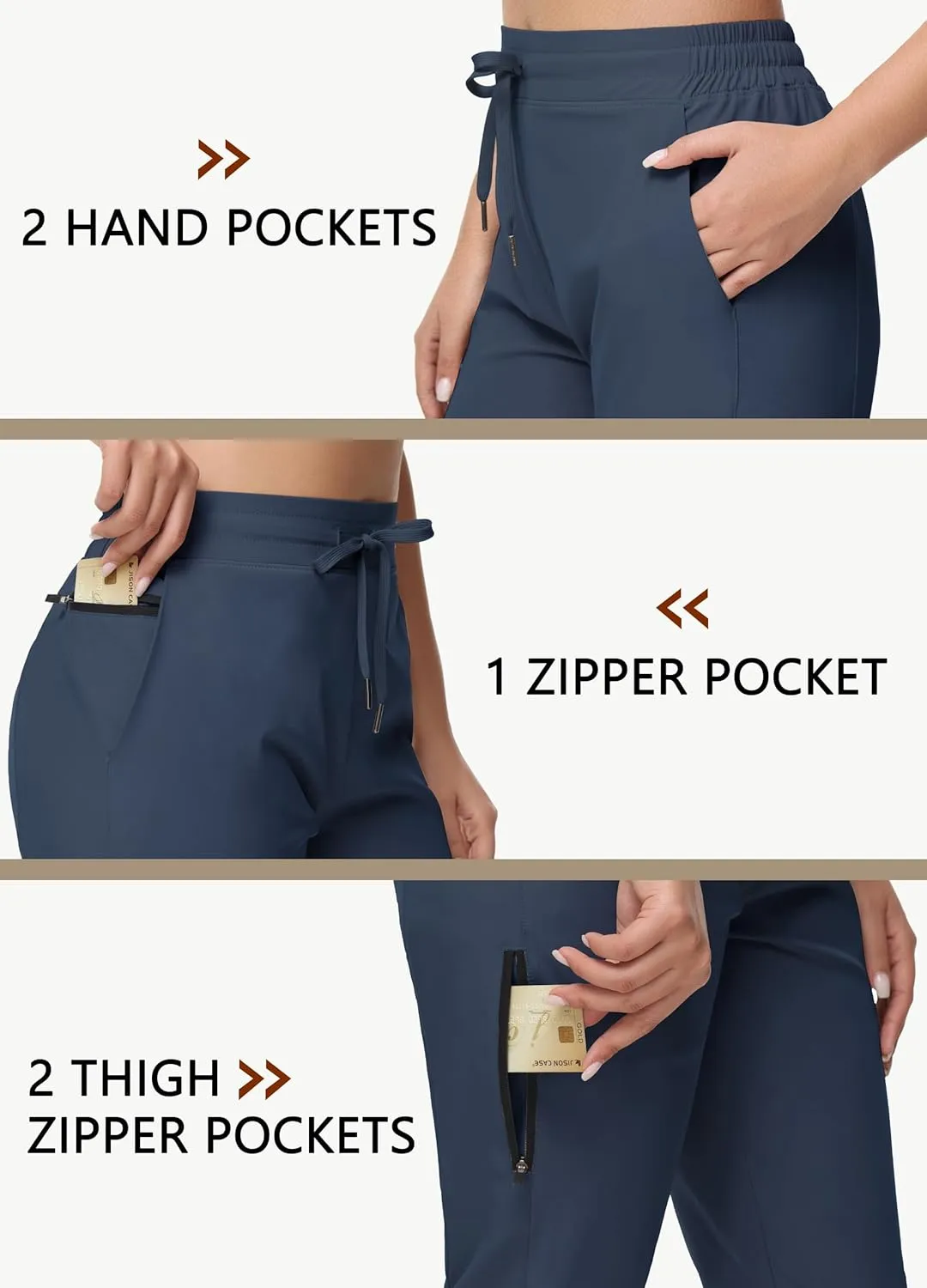 Women's Long Shorts 15" Below The Knee Capri Hiking Shorts Quick Dry Lightweight Outdoor Casual Crop Pants Cargo