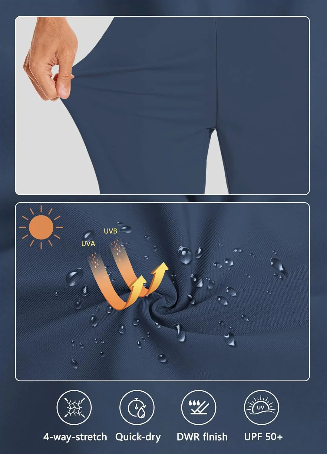 Women's Long Shorts 15" Below The Knee Capri Hiking Shorts Quick Dry Lightweight Outdoor Casual Crop Pants Cargo