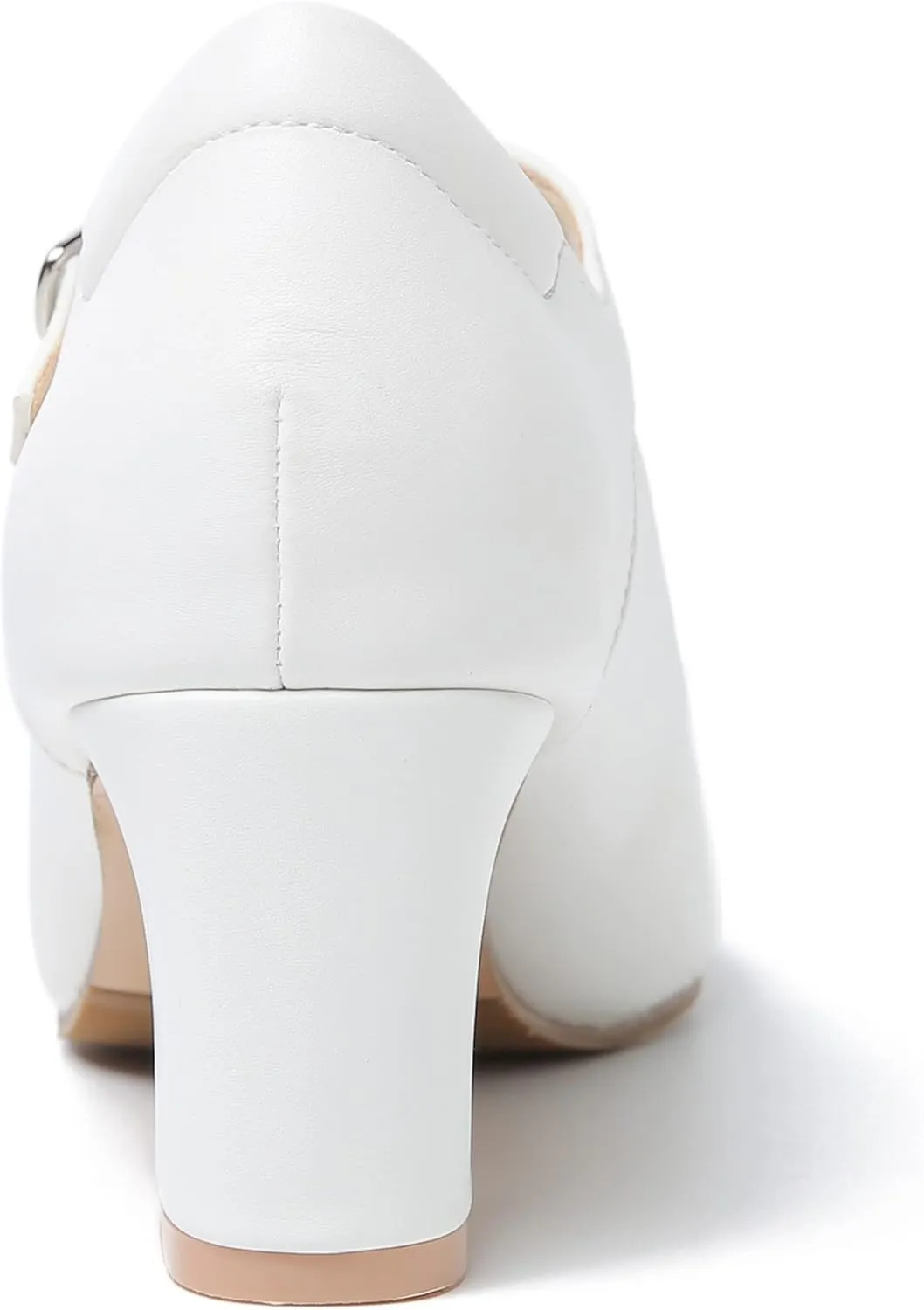 Women's Mary Jane Shoes Low Block Heel Round Toe Dress Office Work Church Pumps