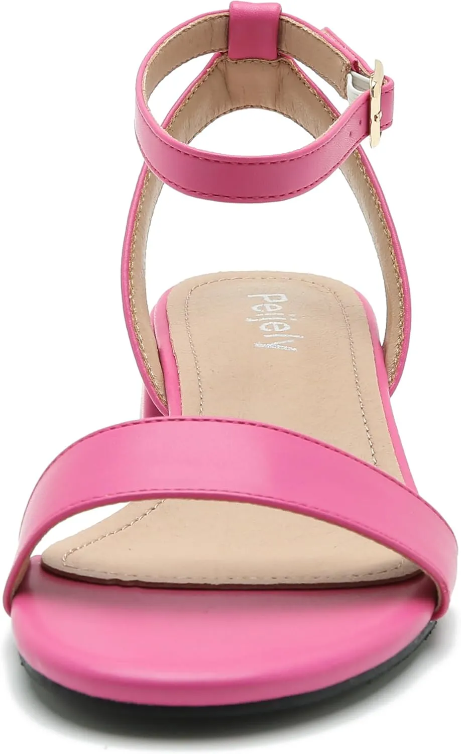 Women's Open Toe Ankle Strap Low Block Chunky Heels Sandals Party Dress Summer Shoes