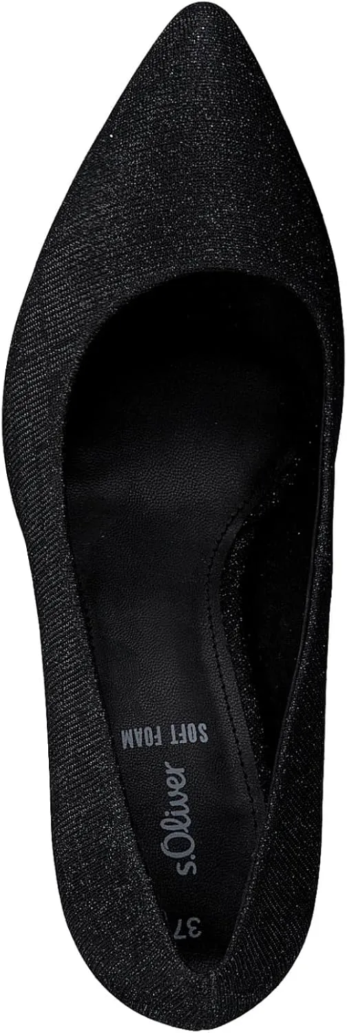 Women's Pointed Glitter Pumps