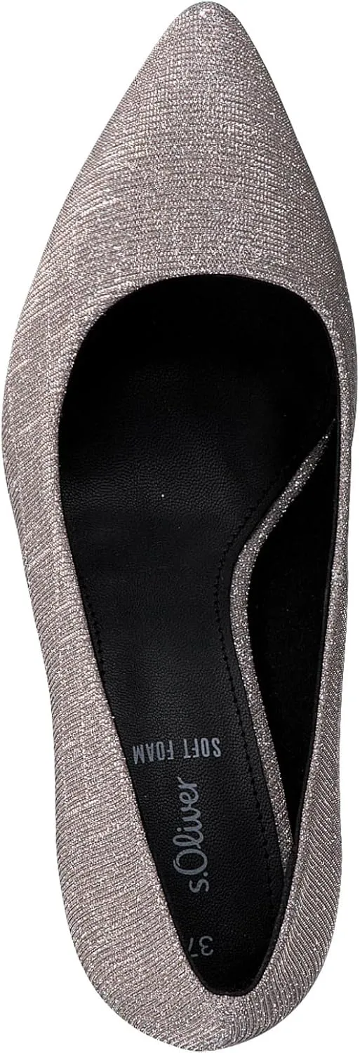 Women's Pointed Glitter Pumps