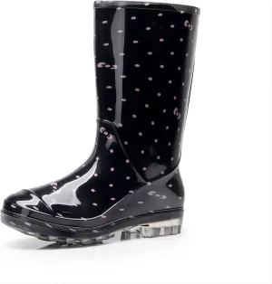 Womens Rain and Garden Boot Half Calf Rubber Rainboots Floral Printed Waterproof for Garden Women rain Footwear