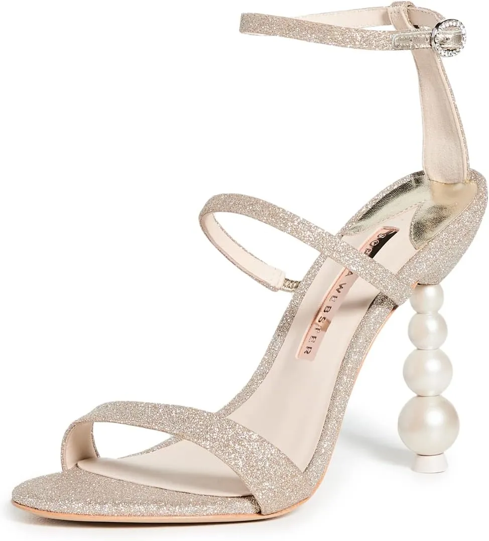 Womens Rosalind Perla Glitter Ankle Strap Taupe 36.5 Medium (B,M)